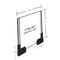 Azar Displays Two-Sided Large Acrylic Sign Holder W/ Magnetic Boots 8.5" x 11", PK2 109902 - alternate 2